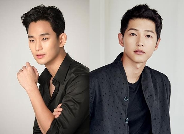 ▲ 사진 왼쪽부터 배우 김수현·송중기 ⓒ키이스트·CJENM