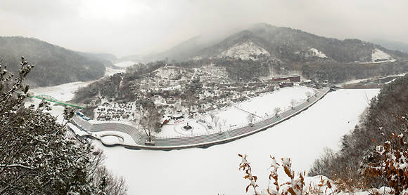 뿌리공원 설경